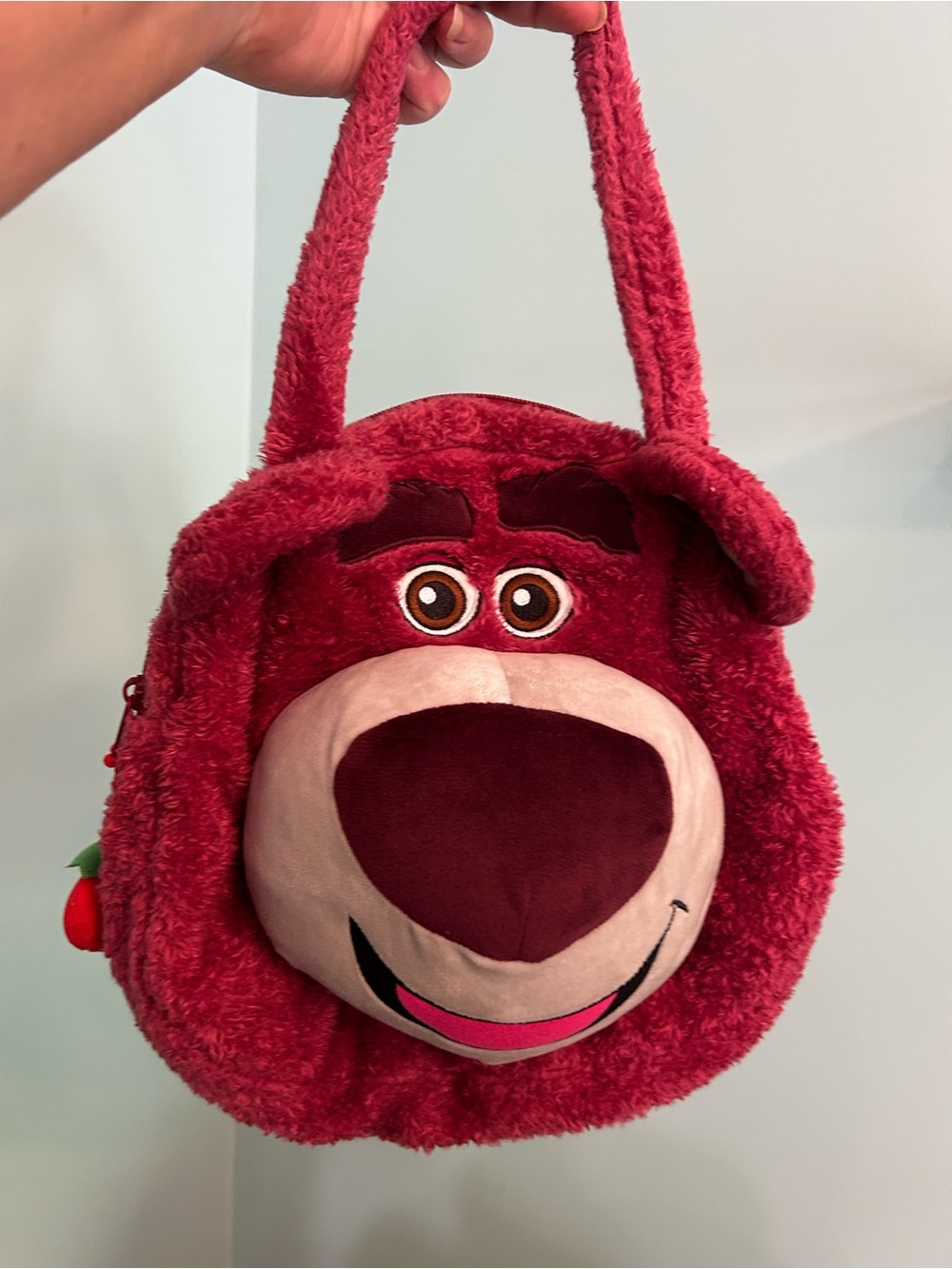 Disney Pixar Toy Story Bear Miniso Lotso Plush Bag Purse Fun Shoulder Bag